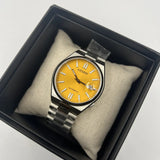 Citizen Tsuyosa Automatic Yellow Dial Silver Steel Strap Watch for Men - NJ0150-56Z Authentic Buy Shop Now