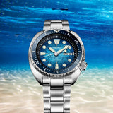 Seiko Prospex US Special Edition Automatic Blue Dial Silver Steel Strap Watch for Men - SRPH59