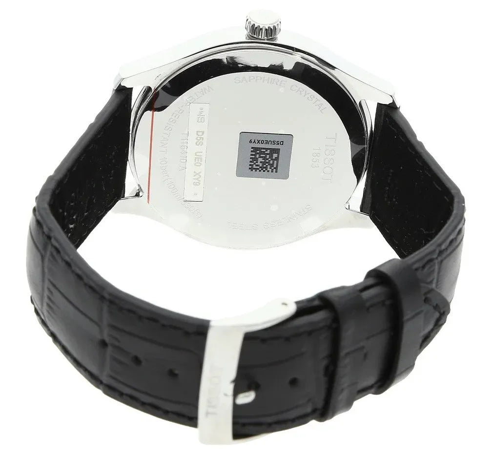 Tissot T-Sport Gent XL Black Dial Black Leather Strap Watch for Men - T116.410.16.057.00 Authentic Buy Shop Now