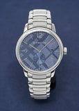 Burberry Classic Blue Dial Silver Steel Strap Watch for Men - BU10007 Authentic Buy Shop Now