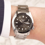 Seiko 5 Sports Automatic Grey Dial Silver Steel Strap Watch for Men - SRPE51K1 Authentic Buy Shop Now