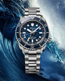 Seiko Prospex 1968 Heritage Divers GMT The Great Wave Limited Edition Blue Dial Silver Steel Strap Watch for Men - SPB509J1 Authentic Buy Shop Now