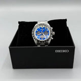 Seiko Speedtimer Solar US Special Edition Blue Dial Silver Steel Strap Watch for Men - SSC931 Buy Now By Seiko