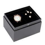 Emporio Armani Mia Mother of Pearl Dial Black Leather Strap Watch for Women - AR11598 Buy Now By Emporio Armani