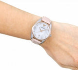 Emporio Armani Tazio Mother of Pearl Dial Pink Leather Strap Watch for Women - AR6133 Buy Now By Emporio Armani