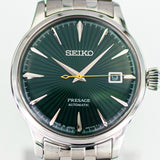 Seiko Presage Cocktail Time Automatic Green Dial Silver Steel Strap Watch for Men - SRPE15J1 Authentic Buy Shop Now