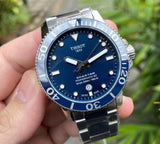 Tissot Seastar 1000 Powermatic 80 Blue Dial Silver Steel Strap Watch for Men - T120.407.11.041.03 Authentic Buy Shop Now