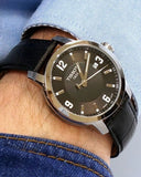 Tissot T-Sport Gent XL Black Dial Black Leather Strap Watch for Men - T116.410.16.057.00 Authentic Buy Shop Now