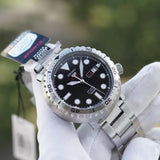 Seiko 5 Sports Automatic Black Dial Silver Steel Strap Watch for Men - SRPC61J1 Buy Now By Seiko