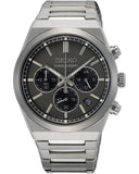 Seiko Conceptual Chronograph Grey Dial Silver Steel Strap Watch for Men - SSB455P1 Authentic Buy Shop Now