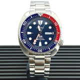 Seiko Prospex PADI Special Edition Automatic Blue Dial Silver Steel Strap Watch for Men - SRPE99