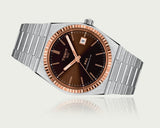 Tissot PRX Powermatic 80 18K Gold Brown Dial Silver Steel Strap Watch for Men - T931.407.41.291.00 Authentic Buy Shop Now
