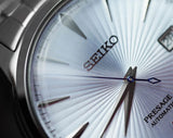 Seiko Presage Cocktail Time Automatic Ice Blue Dial Silver Steel Strap Watch for Men - SRPE19J1 Authentic Buy Shop Now