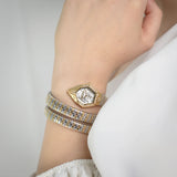 Just Cavalli Brillante Mother of Pearl Dial Two Tone Steel Strap Watch for Women - JC1L326M0055 Authentic Buy Shop Now