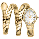 Just Cavalli Carezza Silver Dial Gold Steel Strap Watch for Women - JC1L372M0025 Authentic Buy Shop Now