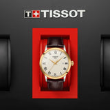 Tissot Classic Dream Ivory Dial Brown Leather Strap Watch for Men - T129.410.26.263.00 Authentic Buy Shop Now
