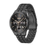 Hugo Boss Avery Chronograph Black Dial Black Steel Strap Watch for Men - 1514256 Authentic Buy Shop Now