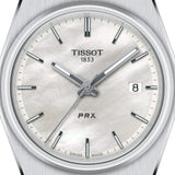 Tissot PRX Quartz Mother of Pearl Dial Silver Steel Strap Watch for Women- T137.210.11.111.00 Authentic Buy Shop Now