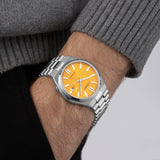 Citizen Tsuyosa Automatic Yellow Dial Silver Steel Strap Watch for Men - NJ0150-56Z Authentic Buy Shop Now