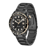 Hugo Boss Bossmatic Automatic Black Dial Black Steel Strap Watch for Men - 1514215 Authentic Buy Shop Now
