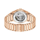 Hugo Boss Candor Automatic Grey Dial Rose Gold Steel Strap Watch for Men - 1514185 Authentic Buy Shop Now