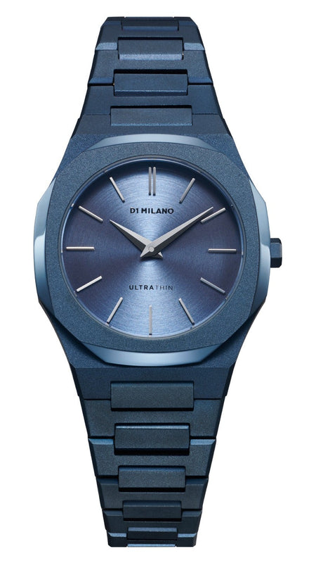 D1 Milano Ultra Thin Blue Dial Blue Steel Strap Watch for Women - D1-UTBL33 Authentic Buy Shop Now