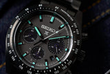 Seiko Prospex Speedtimer The Black Series Limited Edition Black Dial Black Steel Strap Watch for Men - SSC917 Authentic Buy Shop Now