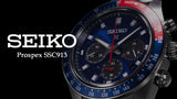 Seiko Prospex Speedtimer Solar Chronograph Blue Dial Silver Steel Strap Watch for Men - SSC913 Buy Now By Seiko
