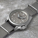 Seiko 5 Sports Automatic Grey Dial Grey Nylon Strap Watch for Men - SRPE61K1 Authentic Buy Shop Now