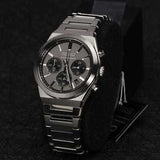 Seiko Conceptual Chronograph Grey Dial Silver Steel Strap Watch for Men - SSB455P1 Authentic Buy Shop Now