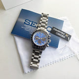 Seiko Speedtimer Solar US Special Edition Blue Dial Silver Steel Strap Watch for Men - SSC931 Buy Now By Seiko