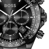 Hugo Boss Hero 2.0 Chronograph Black Dial Black Steel Strap Watch for Men - 1514271 Authentic Buy Shop Now