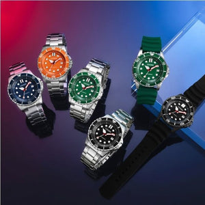 Citizen Mechanical Automatic Green Dial Green Rubber Strap Watch for Men - NJ0129-10X Buy Now By Citizen