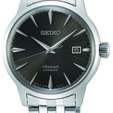 Seiko Presage Cocktail Time Automatic Black Dial Silver Steel Strap Watch for Men - SRPE17J1 Authentic Buy Shop Now