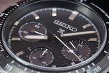 Seiko Prospex Speedtimer Solar Chronograph Black Dial Silver Steel Strap Watch for Men - SSC819 Authentic Buy Shop Now