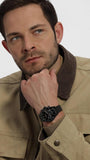 Hugo Boss Avery Chronograph Black Dial Black Steel Strap Watch for Men - 1514256 Authentic Buy Shop Now