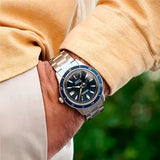 Seiko Presage Style60's Automatic Blue Dial Silver Steel Strap Watch for Men - SRPG05J1 Authentic Buy Shop Now
