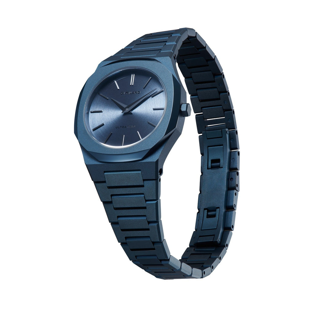 D1 Milano Ultra Thin Blue Dial Blue Steel Strap Watch for Women - D1-UTBL33 Authentic Buy Shop Now
