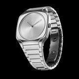 D1 Milano Square Silver Dial Silver Steel Strap Watch for Men - D1-SQBJ10 Authentic Buy Shop Now