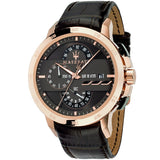 Maserati Ingegno Chronograph Brown Dial Brown Leather Strap Watch for Men - R88771639001 Authentic Buy Shop Now