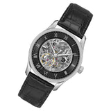 Hugo Boss Principle Skeleton Black Dial Black Leather Strap Watch for Men - 1514234 Authentic Buy Shop Now