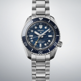 Seiko Prospex 1968 Heritage Divers GMT The Great Wave Limited Edition Blue Dial Silver Steel Strap Watch for Men - SPB509J1 Authentic Buy Shop Now