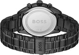 Hugo Boss Grand Prix Chronograph Black Dial Black Steel Strap Watch for Men - 1514298 Authentic Buy Shop Now