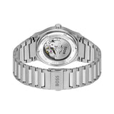 Hugo Boss Troper Automatic Chronograph Green Dial Silver Steel Strap Watch for Men - 1514200 Authentic Buy Shop Now