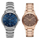 Burberry Classic Blue Dial Silver Steel Strap Watch for Men - BU10007 Authentic Buy Shop Now
