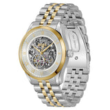 Hugo Boss Principle Skeleton Silver Dial Two Tone Steel Strap Watch for Men - 1514237 Authentic Buy Shop Now