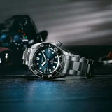 Seiko Prospex Marinemaster Automatic Scuba Divers Blue Dial Silver Steel Strap Watch for Men - SPB187J1 Buy Now By Seiko
