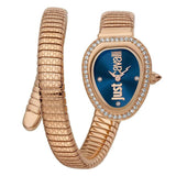 Just Cavalli Solo Blue Dial Rose Gold Steel Strap Watch for Women - JC1L167M0045 Authentic Buy Shop Now