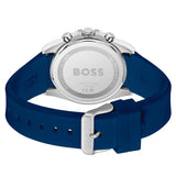 Hugo Boss Strike Chronograph Blue Dial Blue Rubber Strap Watch for Men - 1514239 Authentic Buy Shop Now