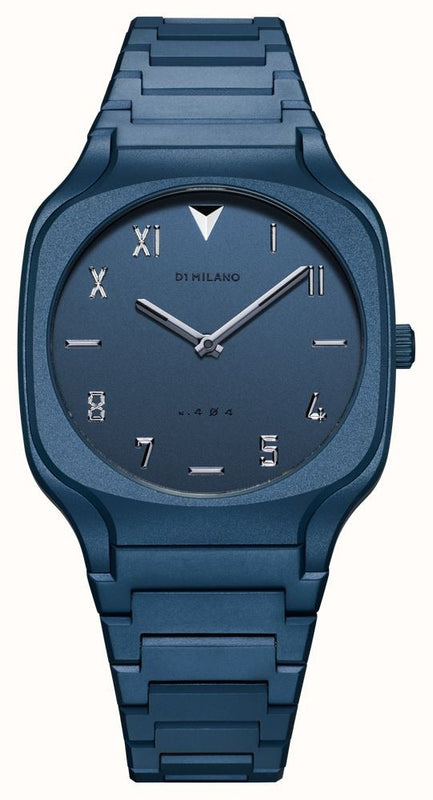 D1 Milano Square Galaxy Blue Dial Blue Steel Strap Watch for Men - D1-SQBJ09 Authentic Buy Shop Now